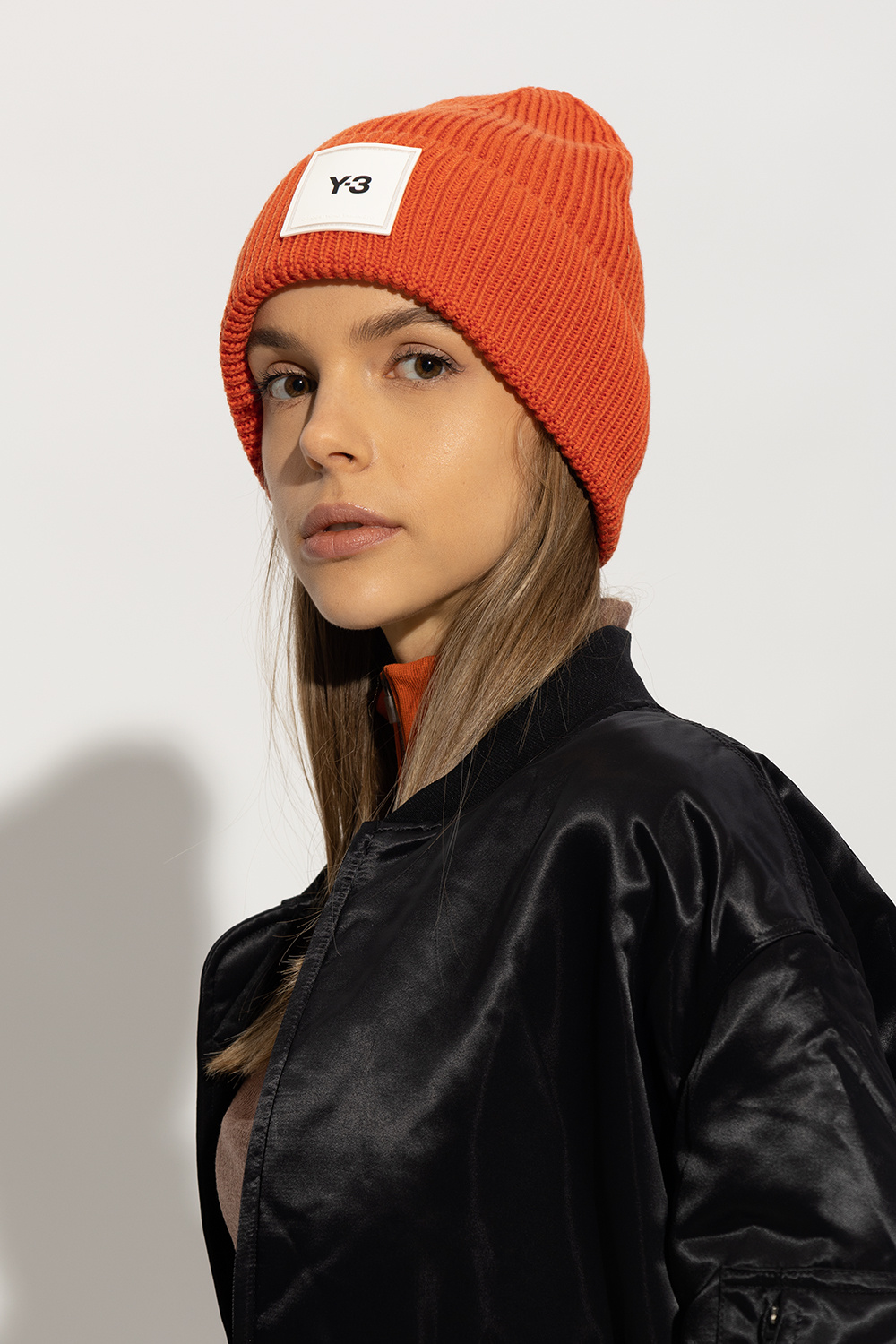 Orange Wool beanie with logo Y-3 Yohji Yamamoto - Vitkac Italy